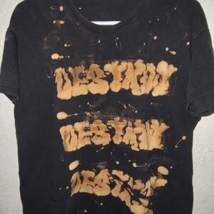 Black and Tan Graphic Men's Shirt